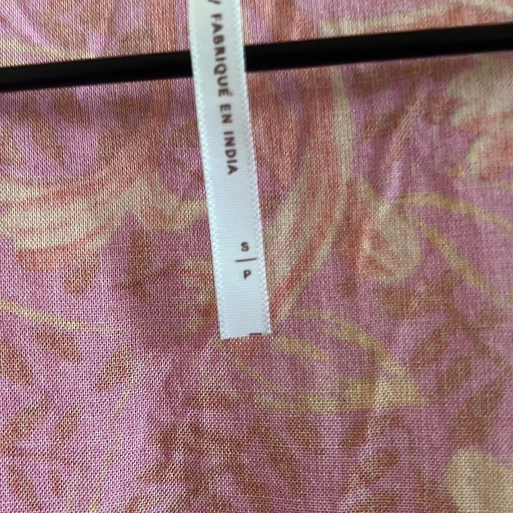 Jen's Pirate Booty Garden Party Row Maxi Wrap Dress Pink Orange Small - Picture 7 of 14